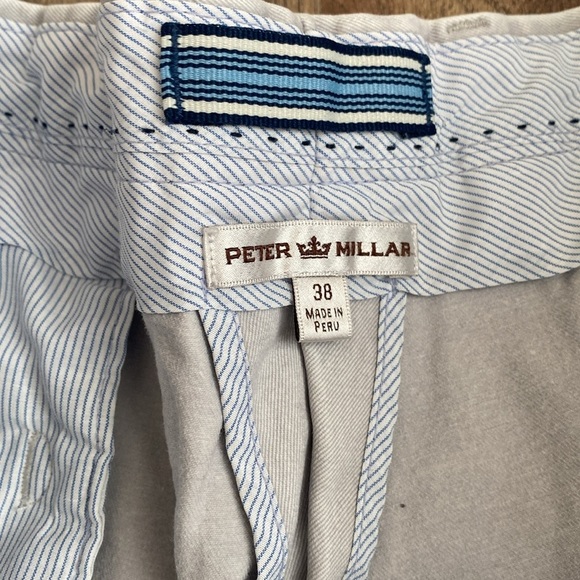 Peter Millar Winston Washed Twill Shorts Size 38 - Picture 3 of 9